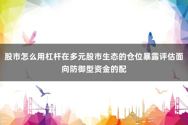 股市怎么用杠杆在多元股市生态的仓位暴露评估面向防御型资金的配